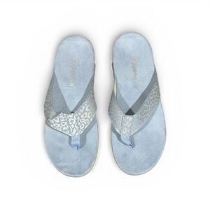 Spenco Newport Cheetah Orthotic Thong Sandal